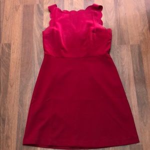 Red Scallop Dress Size 8P